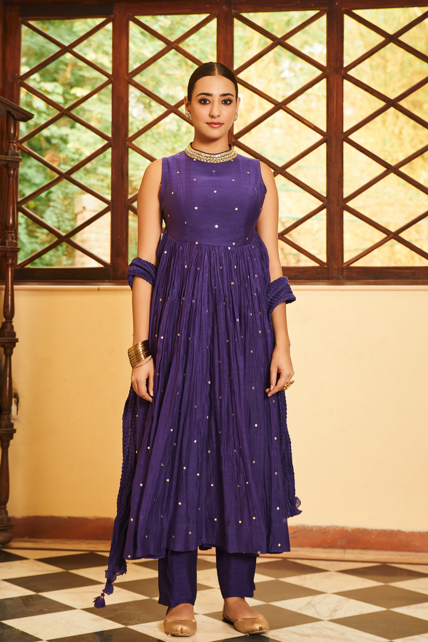 Shefali jariwala in Zinnia Set