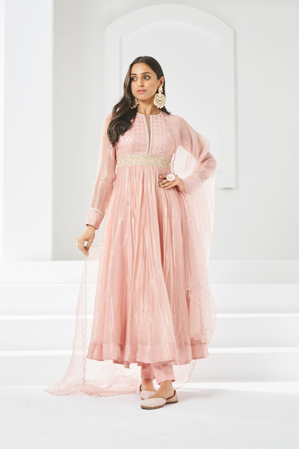 Prachee Shah Pandya in Blush Pink Anarkali