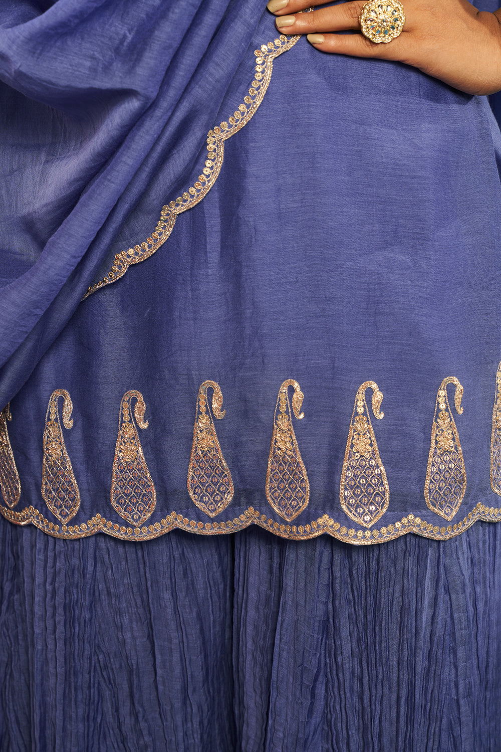 Gauhar Khan in Light Purple Sharara