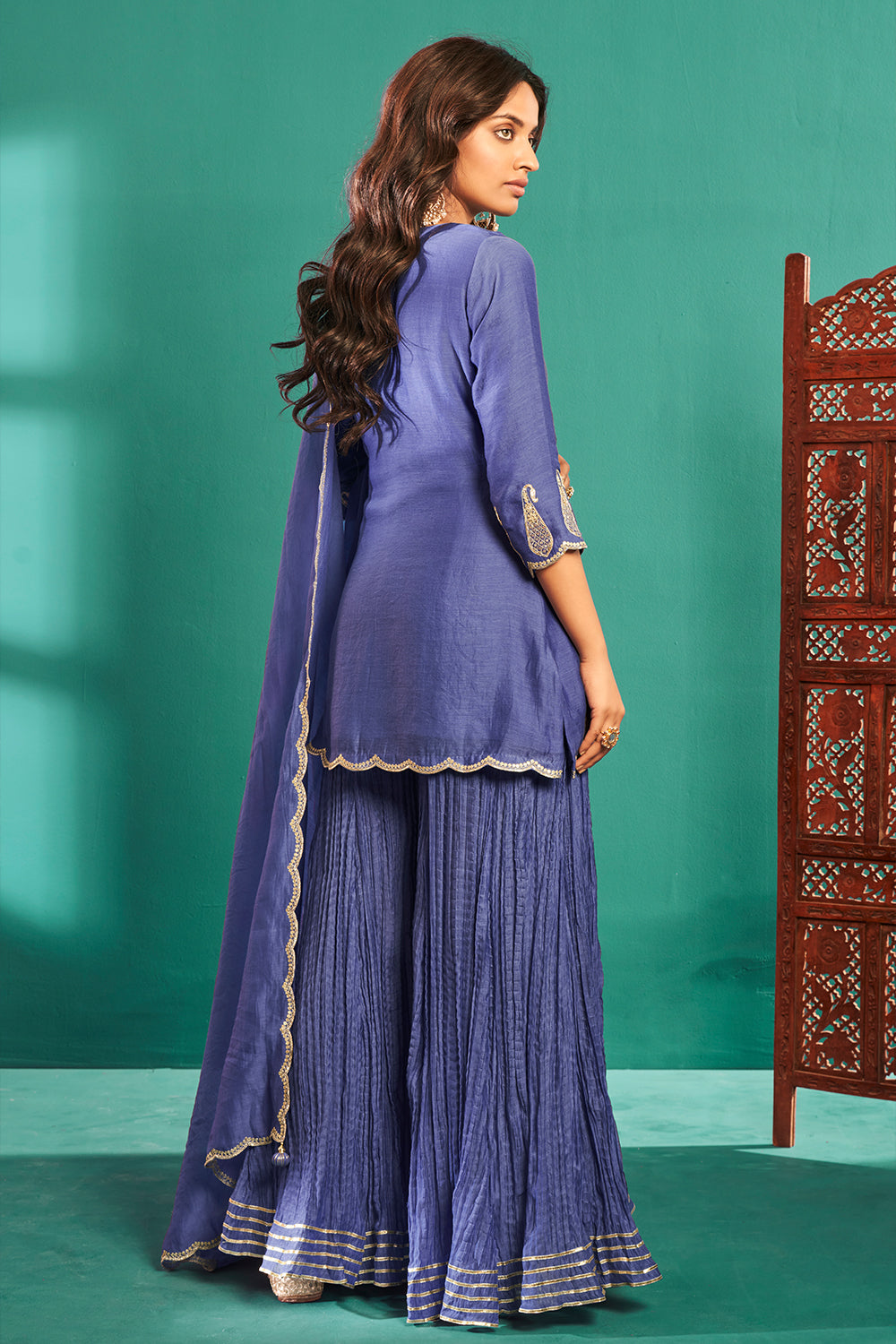 Gauhar Khan in Light Purple Sharara