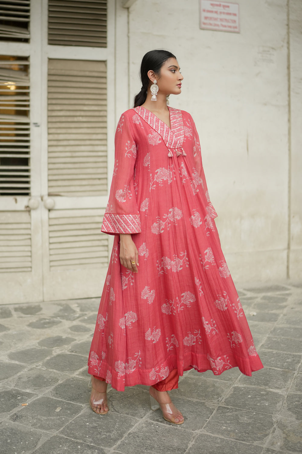 Coral Anarkali (Set of 2)