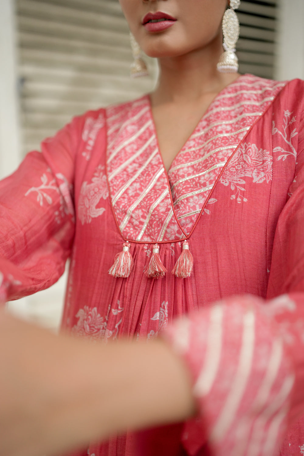 Coral Anarkali (Set of 2)