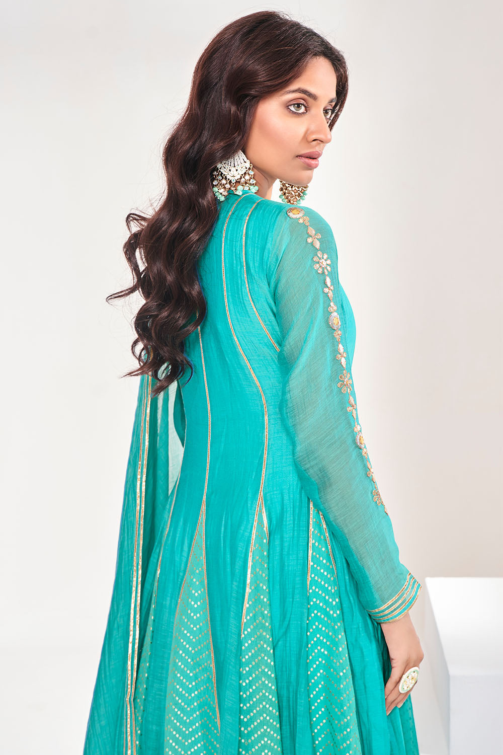 Saina Nehwal in Light Blue Anarkali