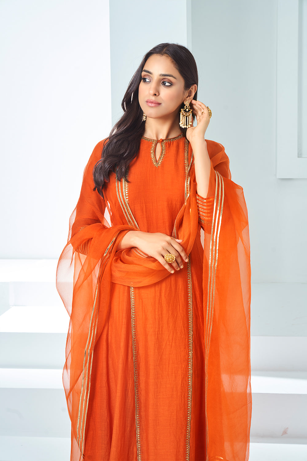 Orange Kurta set