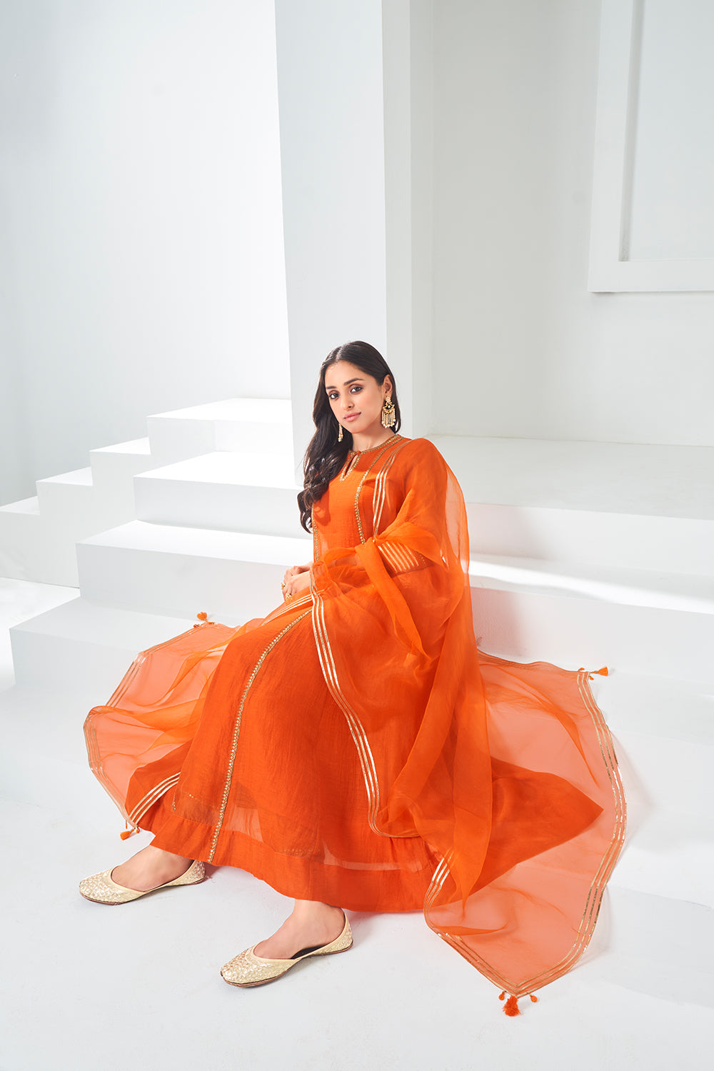 Orange Kurta set