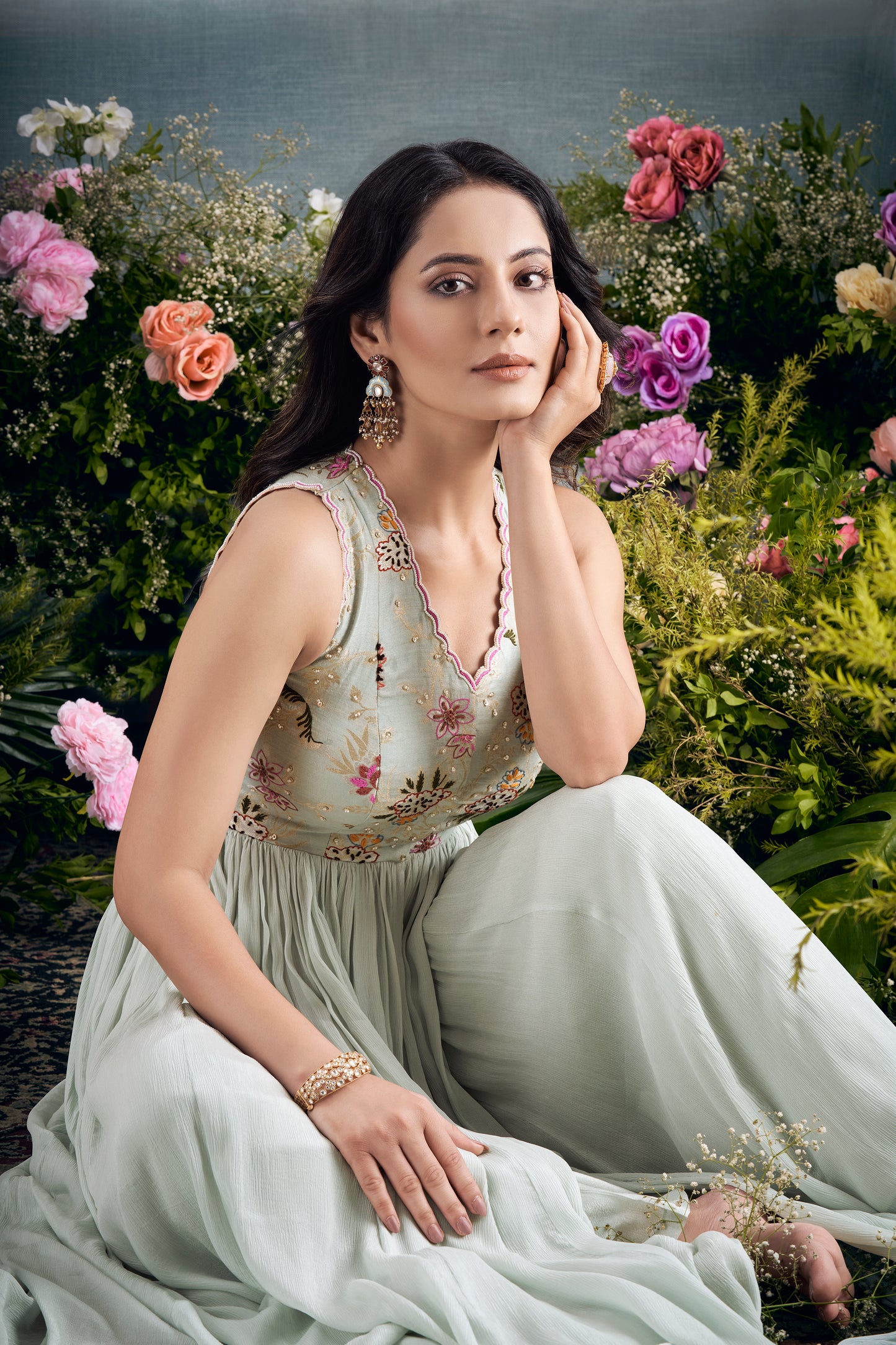 Mint Dress with pants