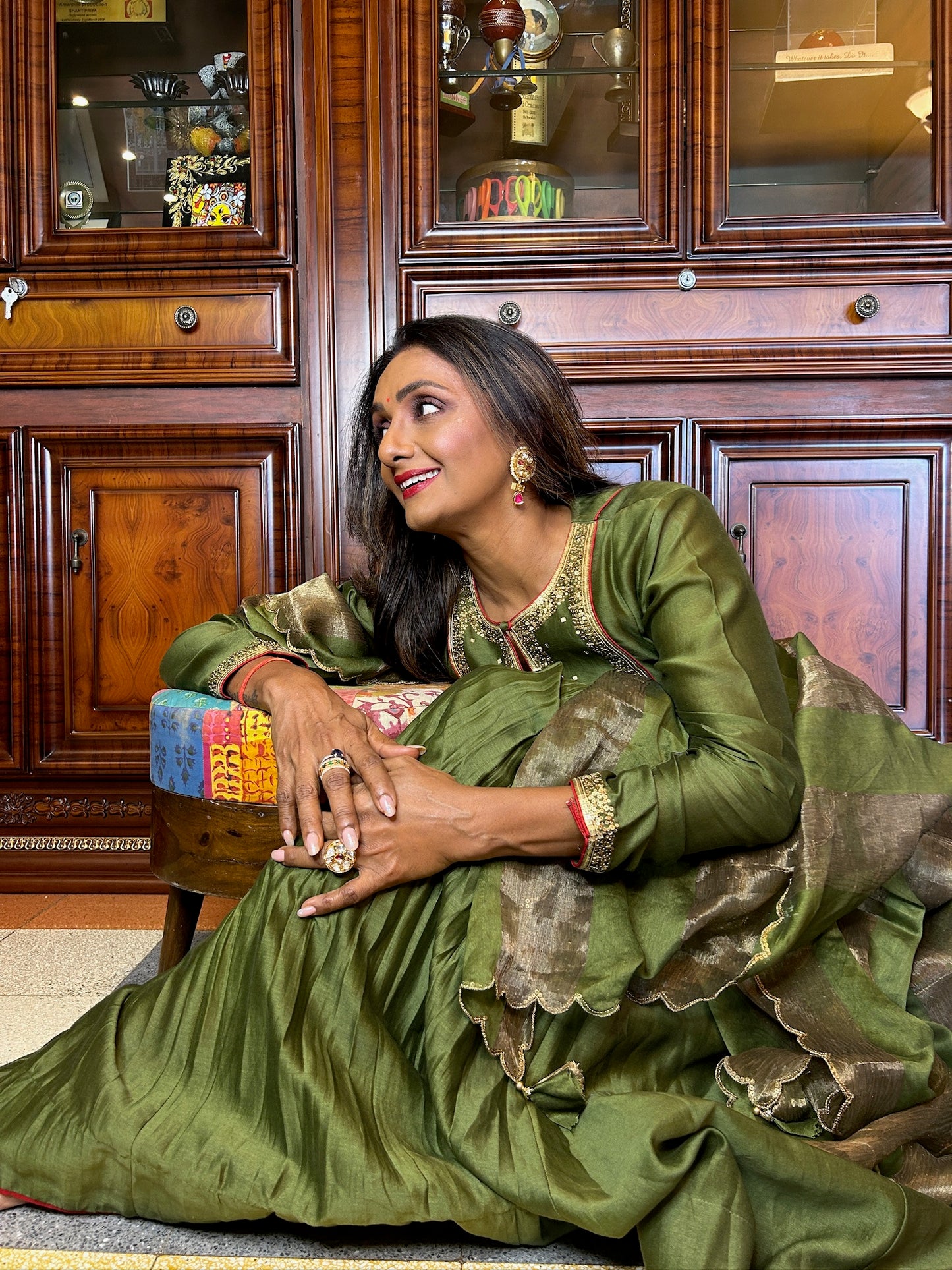 Shanthi Priya in Ridhima Set