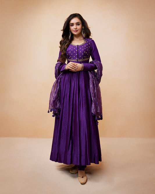 Purple Anarkali