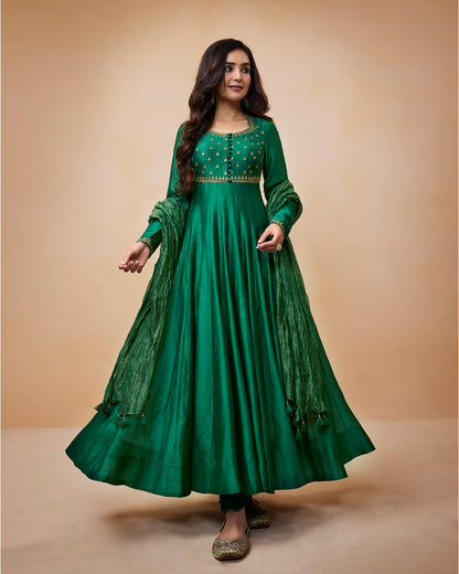 Green Anarkali