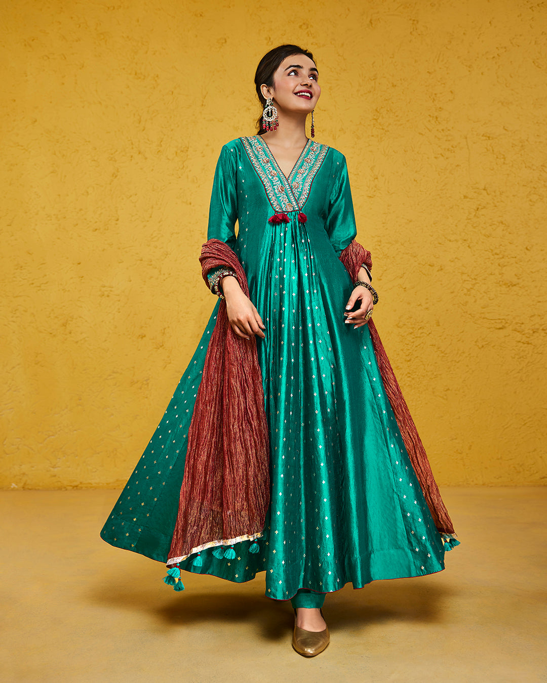 Turquoise Anarkali