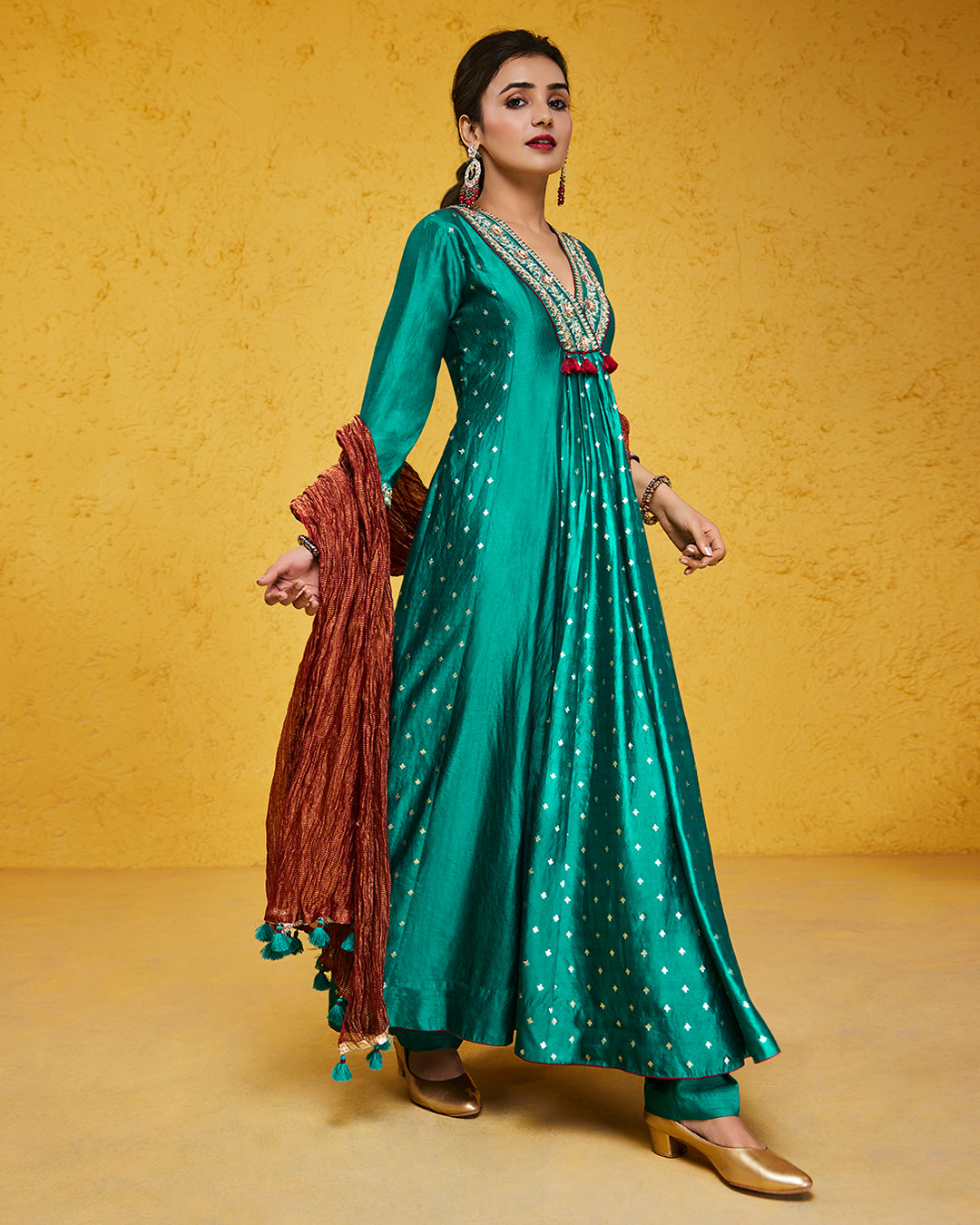 Turquoise Anarkali