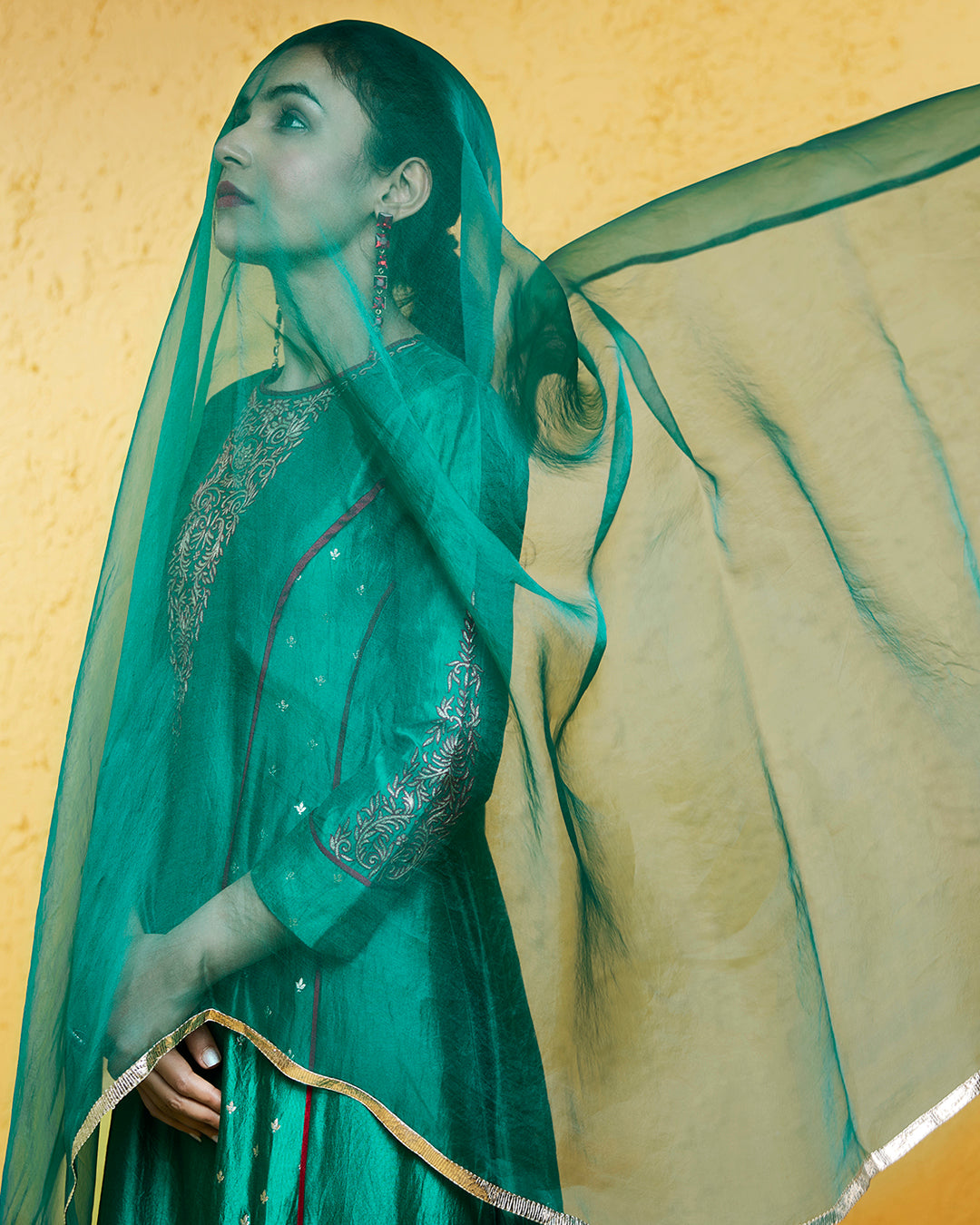 Turquoise Anarkali