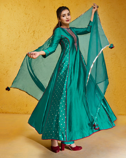 Turquoise Anarkali