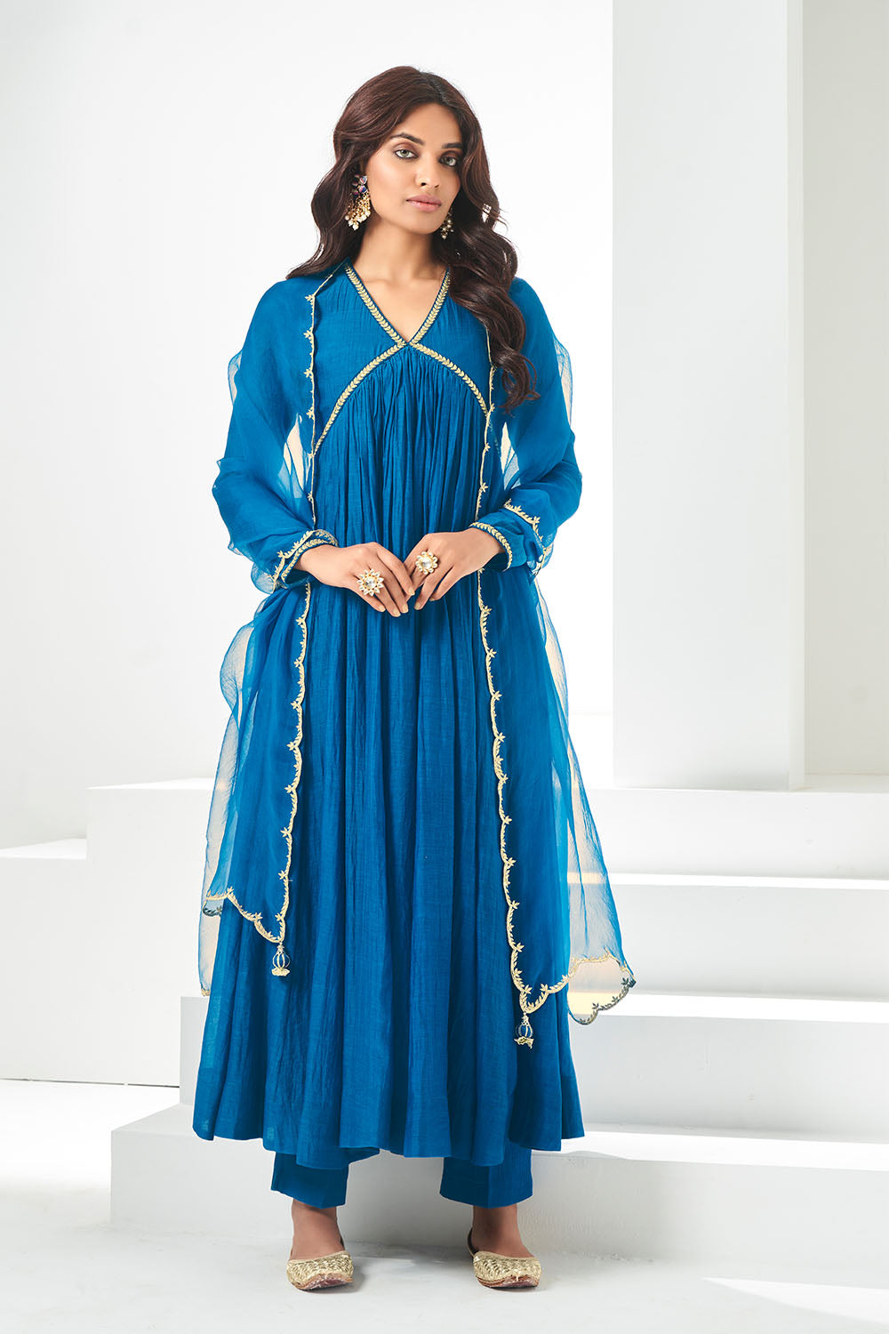 Yale Blue Anarkali