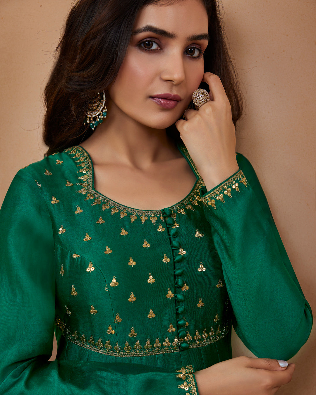 Green Anarkali