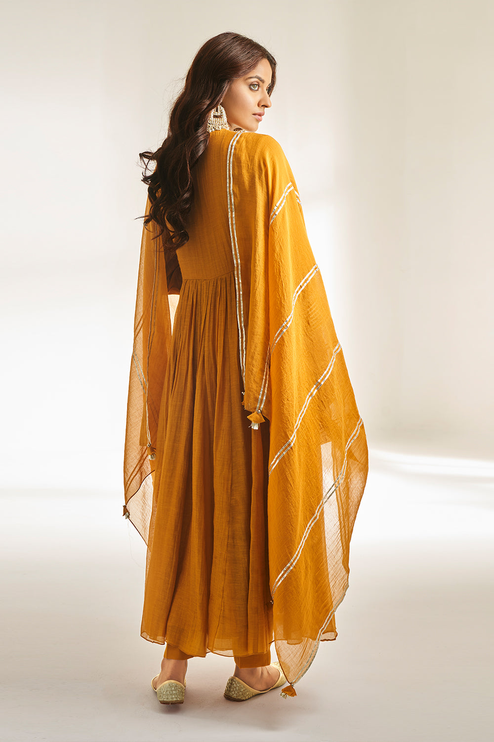 Amber Yellow Anarkali