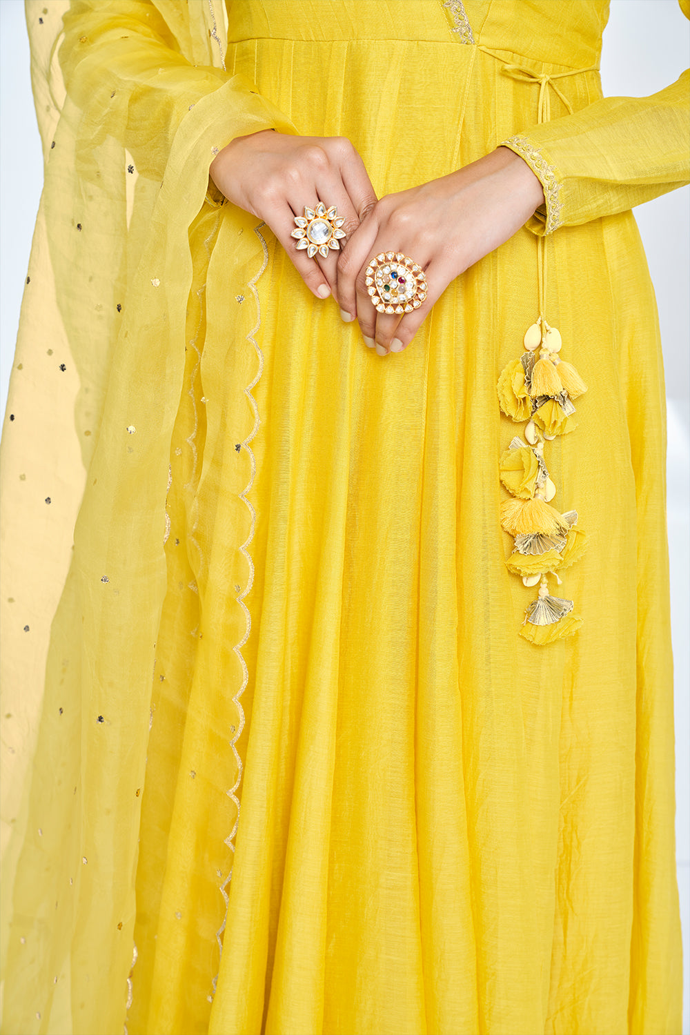 Bright Yellow Angrakha