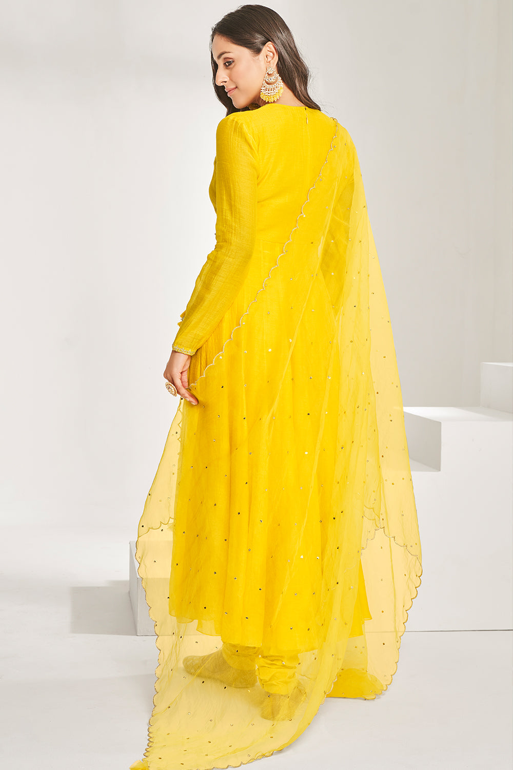 Bright Yellow Angrakha