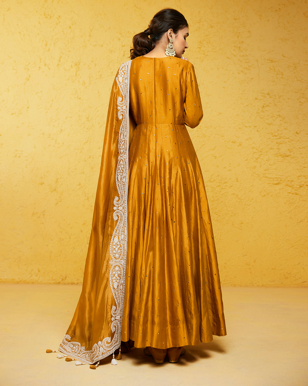 Sheena Rathi in Mustard Angrakha Set