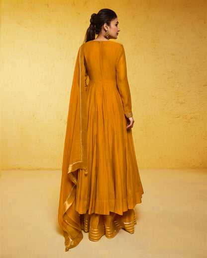 Mustard Anarkali