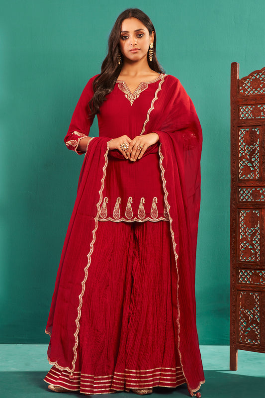 Cherry Red Sharara