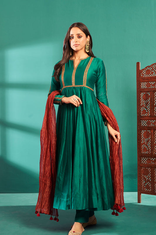 Green Anarkali