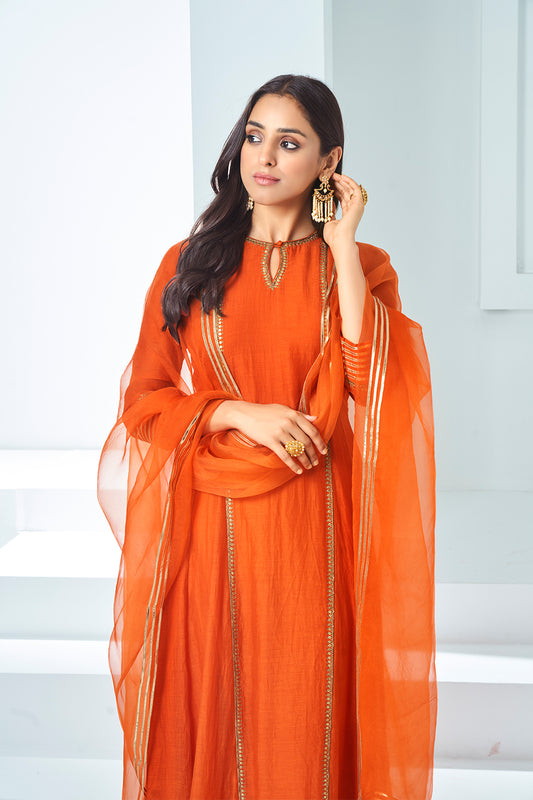 Orange Kurta set