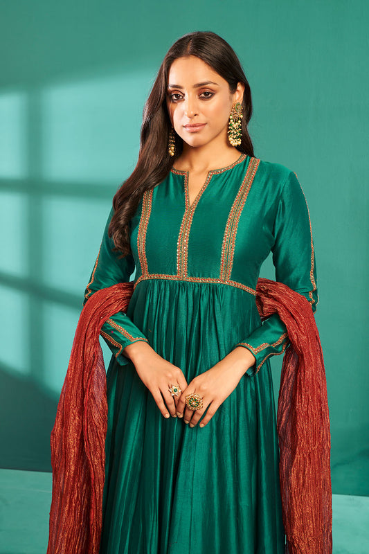 Green Anarkali