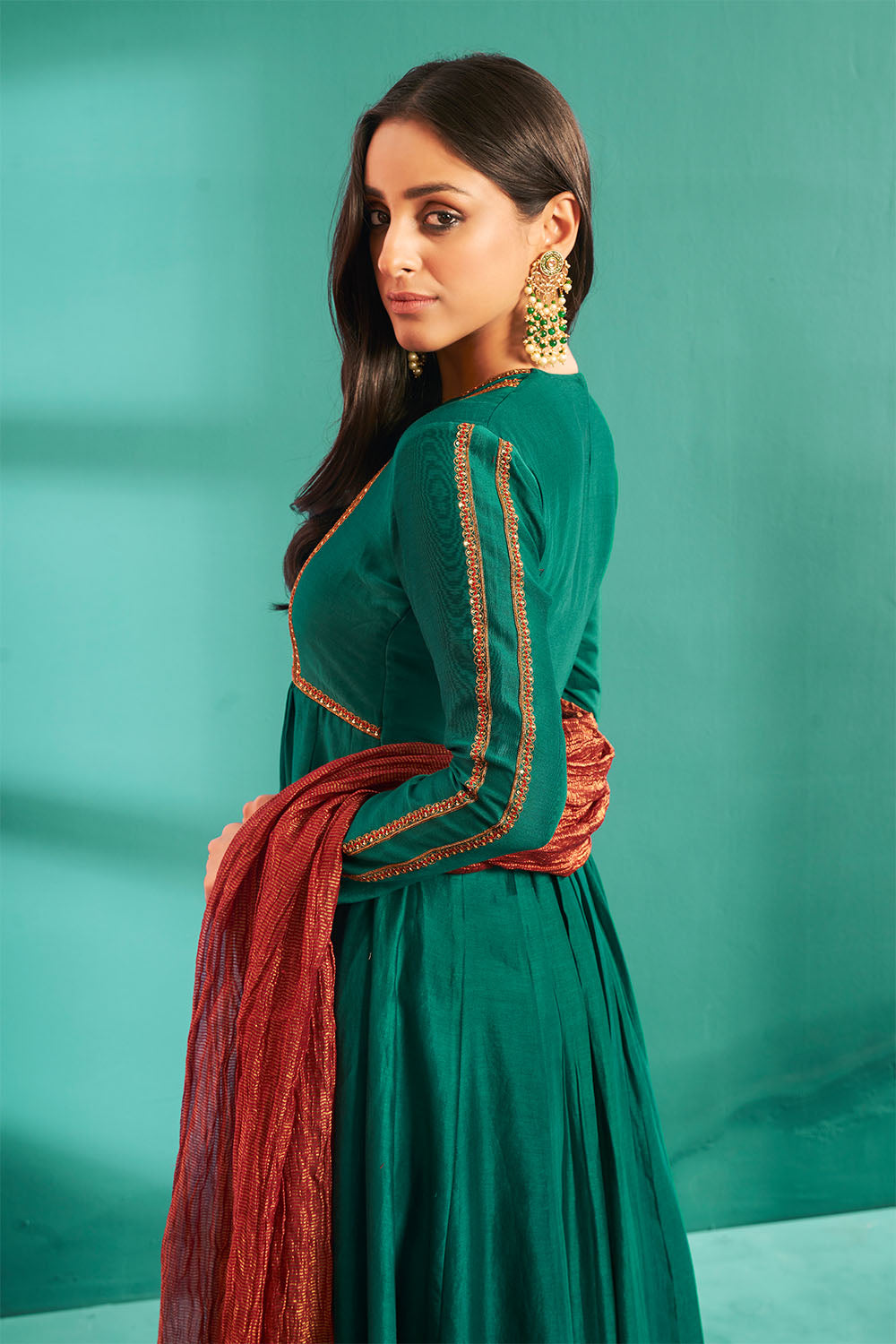 Green Anarkali