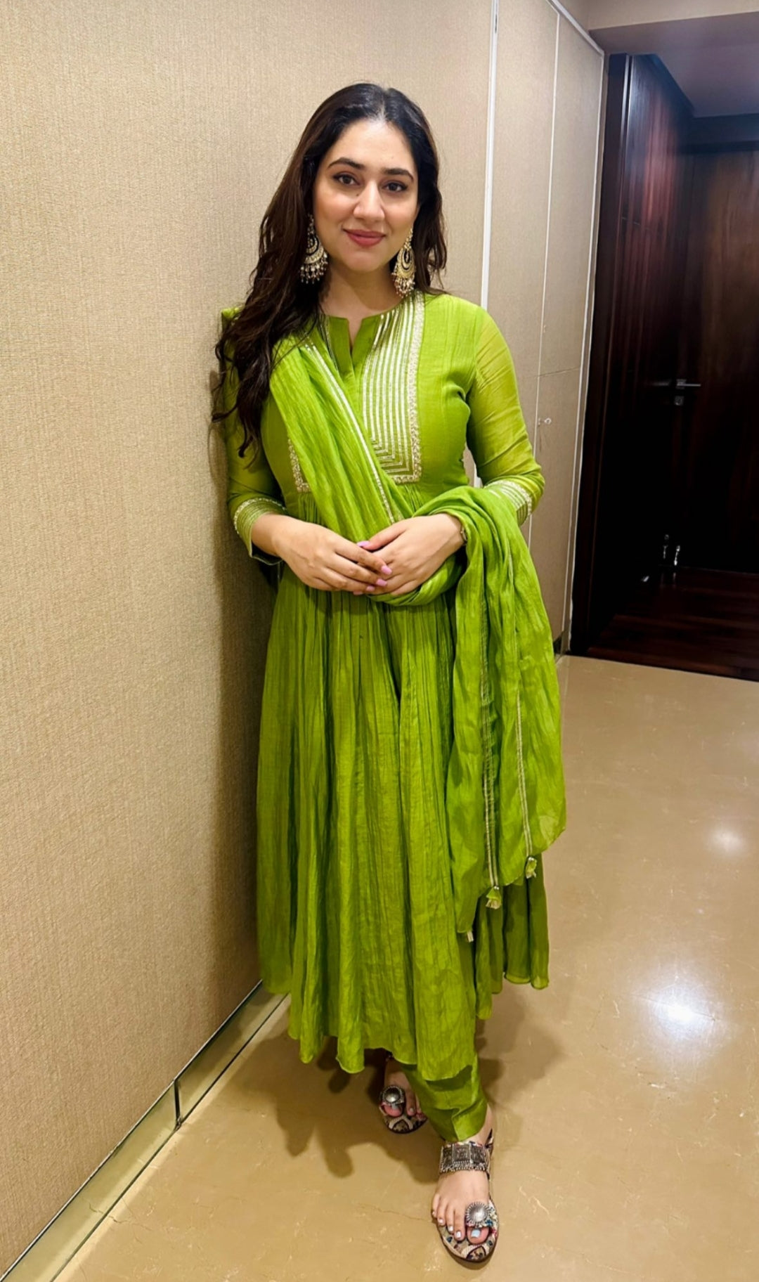 Apple Green Anarkali