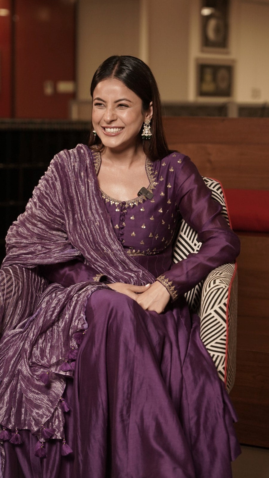 Purple Anarkali
